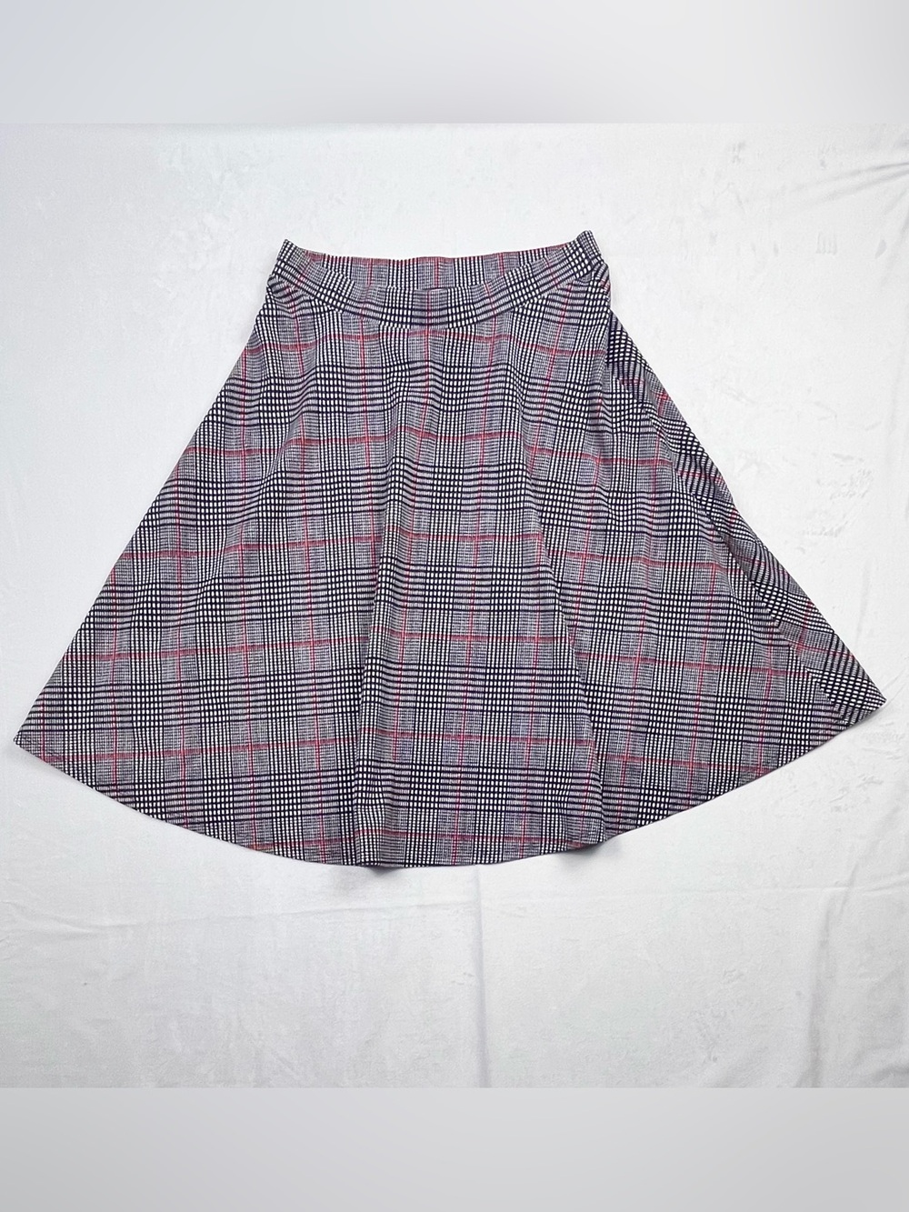 Faith and Joy Plaid A-Line Skater Classic Preppy Fit & Flare Skirt Size Medium